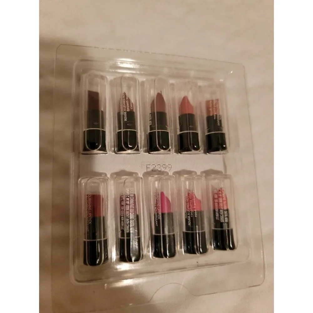 AVON True Color Nourishing Lipstick Set Lot 10 Travel Trial Testers